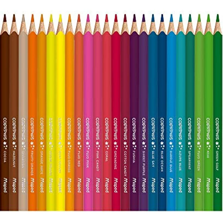 Maped - ergonomische Drei-Kant-Buntstifte, Farbstifte COLOR'PEPS STAR aus FSC-zertifiziertem Holz - 72x Stifte – Bild 2