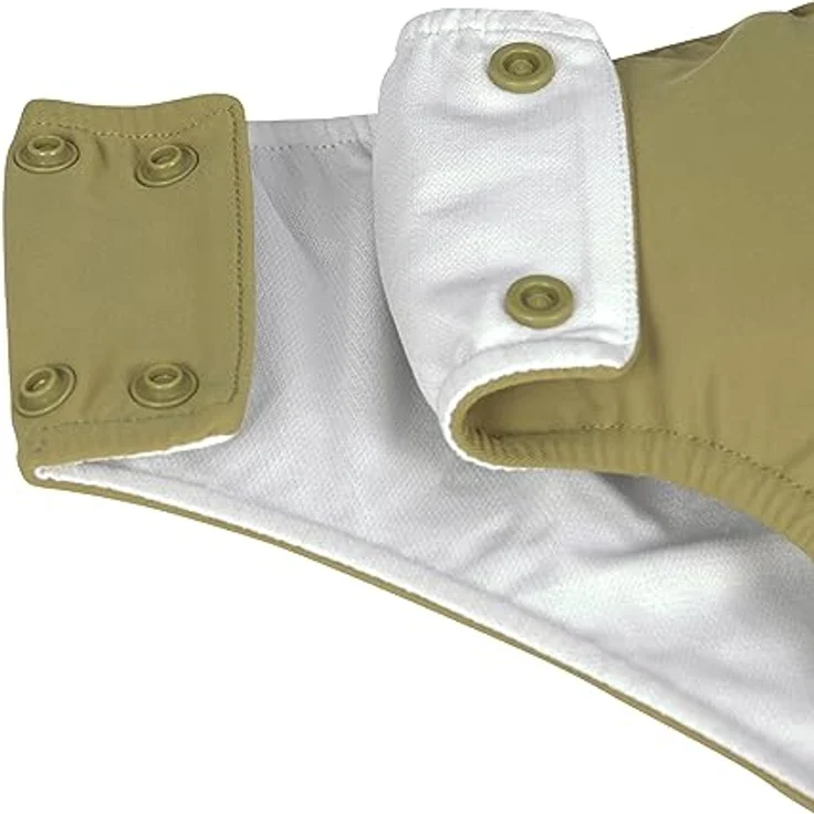 LÄSSIG Baby Kinder Schwimmwindel Badewindel mit Druckknöpfen/Snap Swim Diaper Moss, 03-06 Monate, Größe: 62/68 – Bild 3