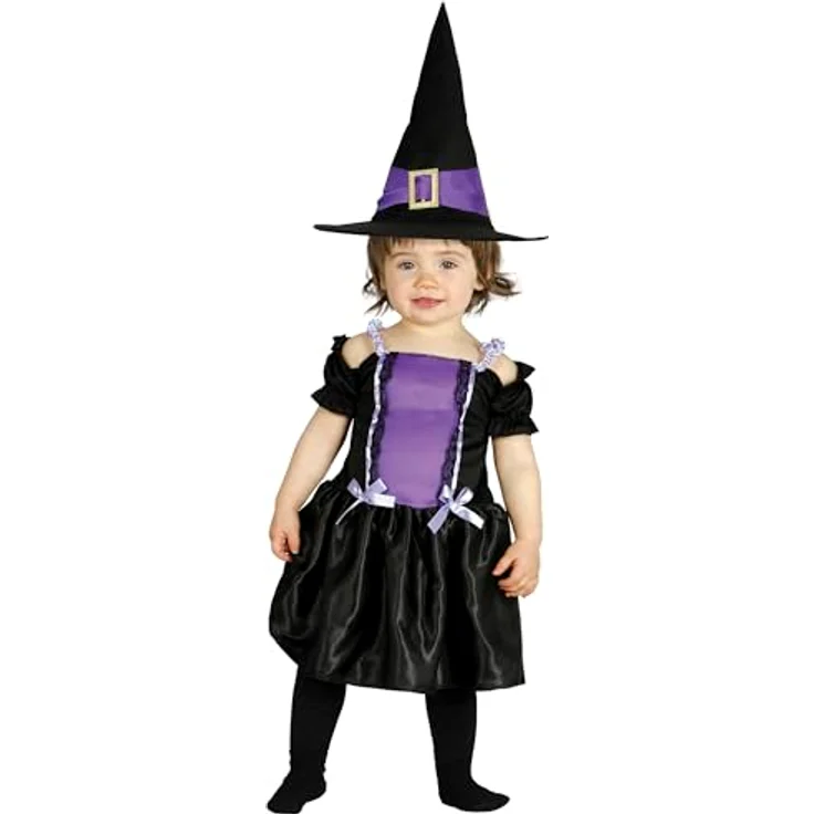 Baby Hexenkostüm Kostüm Hexe für Kinder Hexen Halloween Babykostüm Gr. 86-98, Größe:86/92 – Bild 2