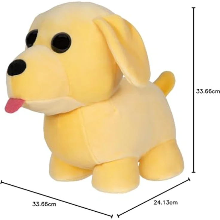 Adopt Me! AME0006-20 cm Plüsch - Dog, offizielles Plüsch mit Spielcode, ultra weich und authentische Details – Bild 4