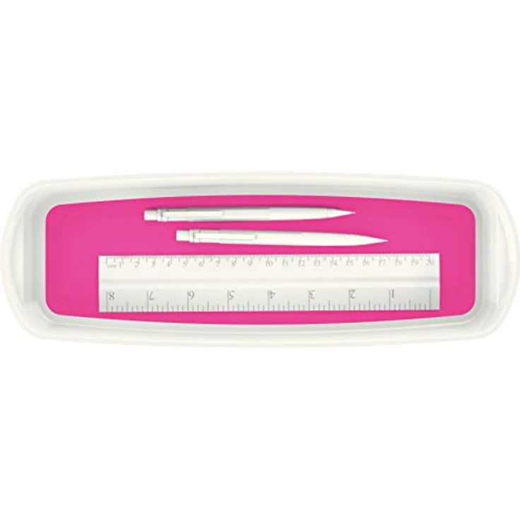 Leitz MyBox Aufbewahrungsschale, Länglich, Blickdicht, Weiß/Pink Metallic, Kunststoff, 30,7 x 10,5 x 5,5 cm – Bild 3