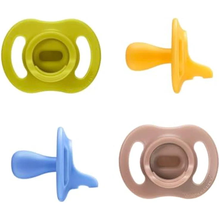 Tommee Tippee Ultraleichter StayPut Schnuller, einteiliges Silikondesign, 4er-Pack für 6-18 Monate, kieferorthopädisch – Bild 1