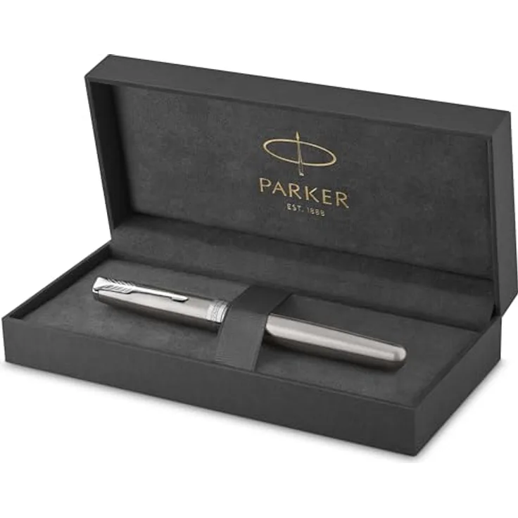 Parker Pen Sonnet, eleganter Schreibstift im klassischen Silberdesign, hochwertige Verarbeitung