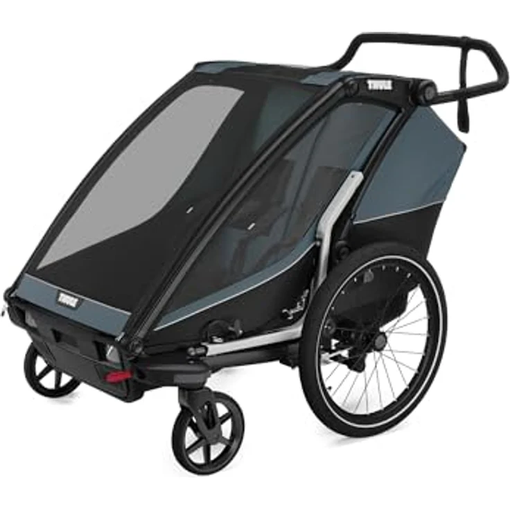 Thule Chariot Cab, Veloanhänger für bis zu 2 Personen, faltbar, maximale Zuladung 45 kg, inkl. Sicherheitsmerkmalen – Bild 4