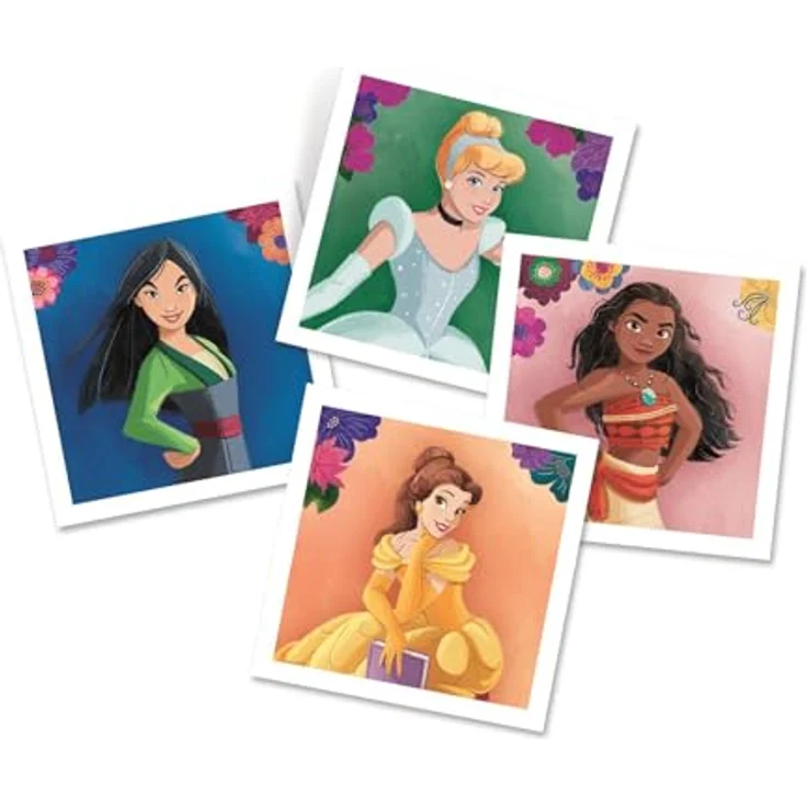 Clementoni MEMO Disney Prinzessinnen, klassisches Brettspiel zur Förderung von Beobachtungs- und Gedächtnisfähigkeiten, 48 Karten, farbenfroh – Bild 2