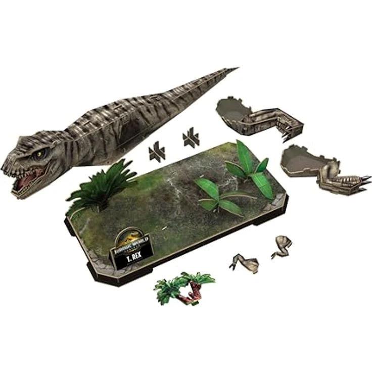 Revell Jurassic World Rebirth-T.Rex, 3D-Puzzle mit Dioramaplatte für Dinosaurier-Fans – Bild 5