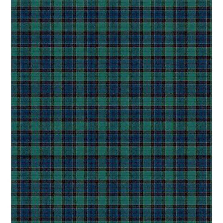 ABAKUHAUS Schottenkaro Bettbezugs Set für Einzelbetten, Scottish Folklore-Muster, Milbensicher Allergiker geeignet mit Kissenbezug, 130 x 200 cm, Dunkelgrün Schwarz – Bild 2