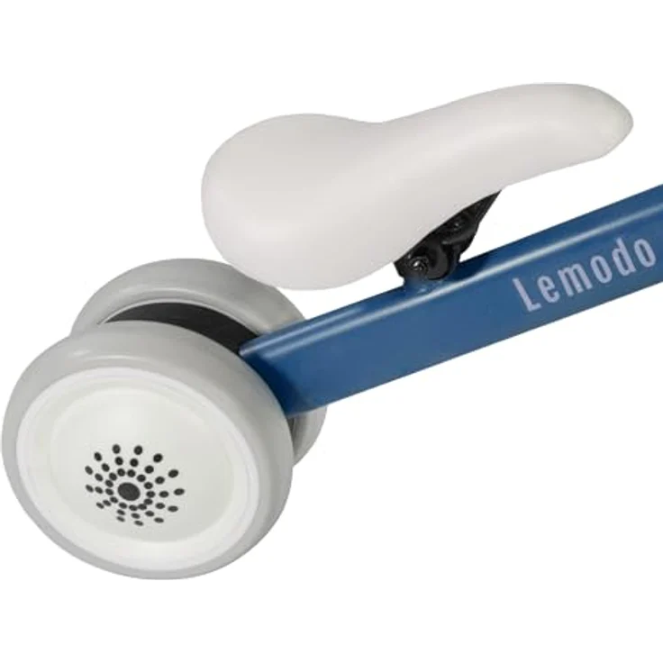 Lemodo Laufrad blau, Lauflernrad für Kinder ab 1 Jahr, Stabiler Metallrahmen, Balance Fahrrad ohne Pedale, Mini Laufrad mit 4 Rädern, max. Belastung 50kg – Bild 2