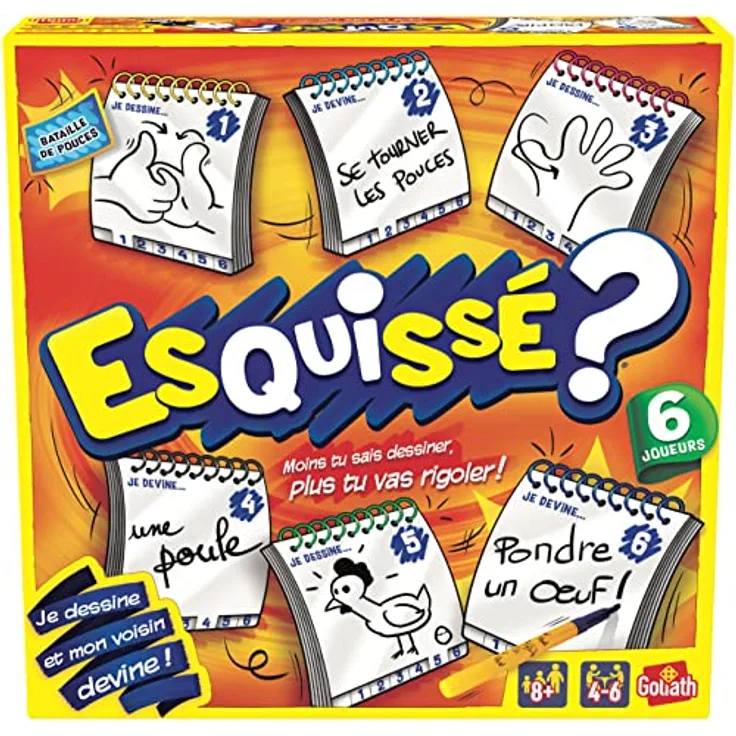 Goliath Toys Sketch, Brettspiel (Französisch) für Kinder ab 8 Jahren, Zeichen- und Ratespiel