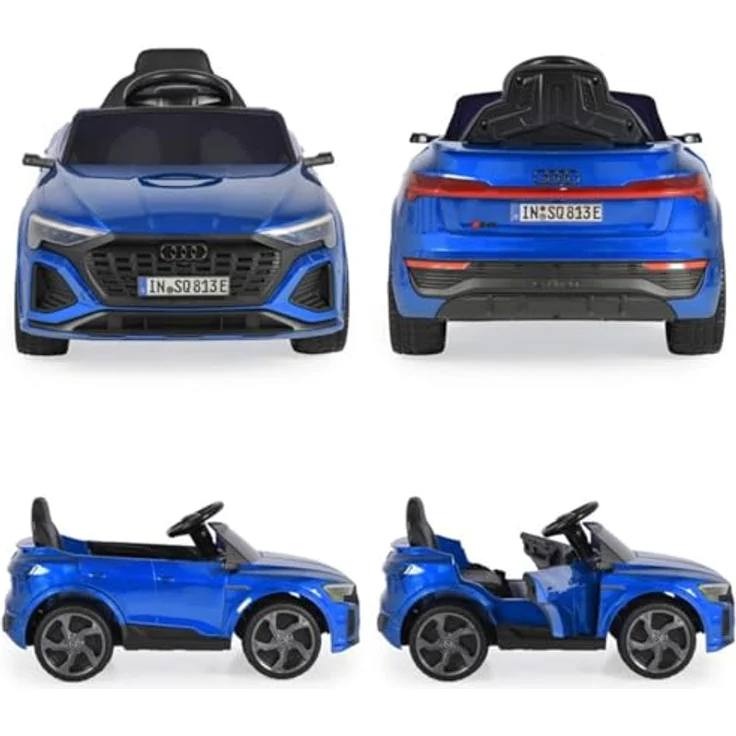Moni Audi SQ8 e-tron, Kinder Elektroauto (12 V) mit LED-Leuchten, Musik-Player, Fernbedienung, geeignet für 3-6 Jahre – Bild 5