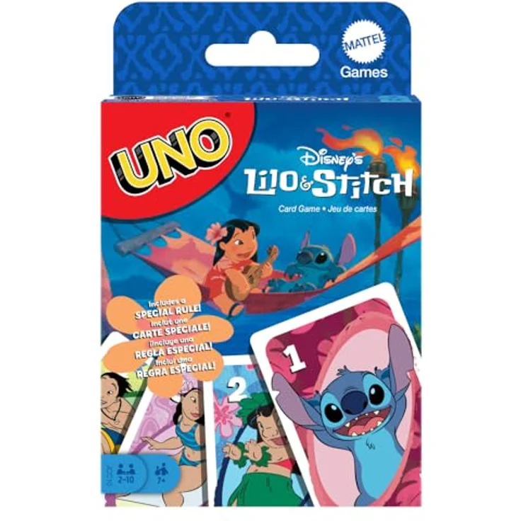UNO Lilo & Stitch, Kartenspiel mit Disney-Charakteren und 'Ohana'-Regel, für 2-10 Spieler, ab 7 Jahren – Bild 4