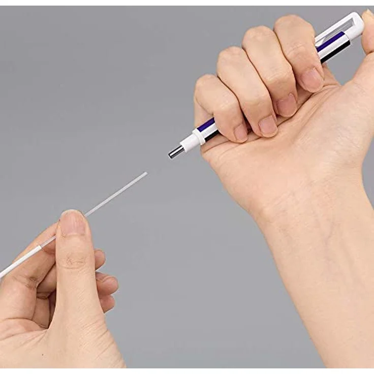 Tombow EH-KUR11 Präzisionsradierer MONO zero nachfüllbar runde Spitze, Durchmesser 2.3 mm, schwarz – Bild 3