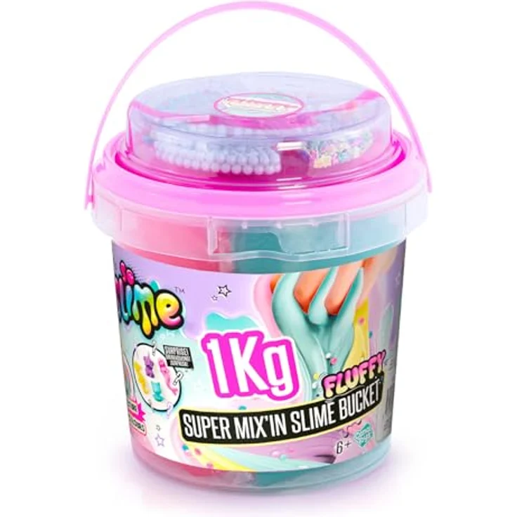Canal Toys Kreativset Super Mix´In Slime Bucket, 1kg mit Glitzer und Perlen zur individuellen Schleimgestaltung – Bild 2