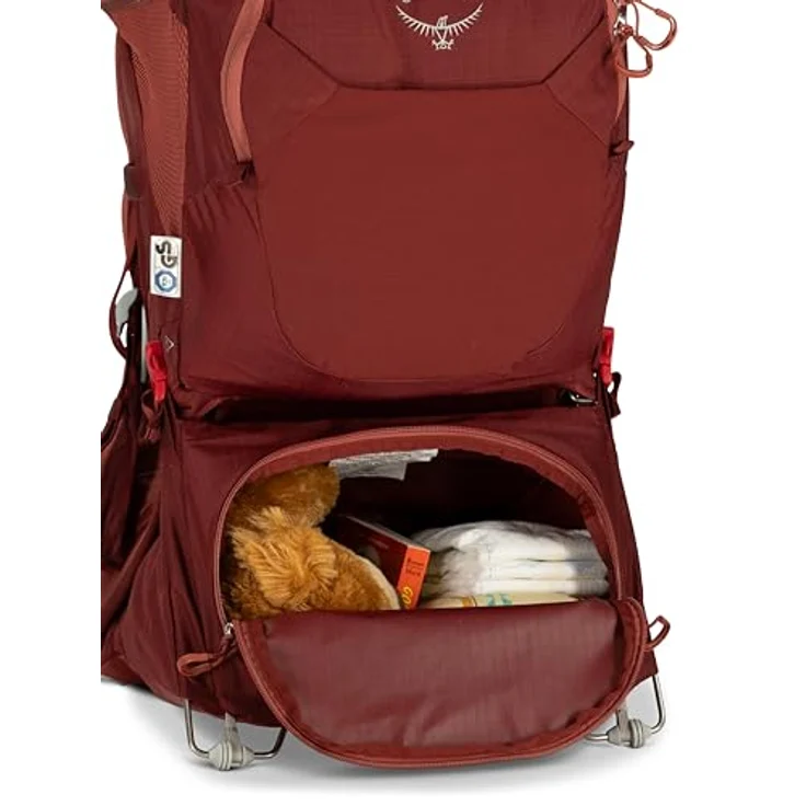 Osprey Poco LT, Babytrage für Outdoor-Aktivitäten, max. Traggewicht 22 kg, grau – Bild 16