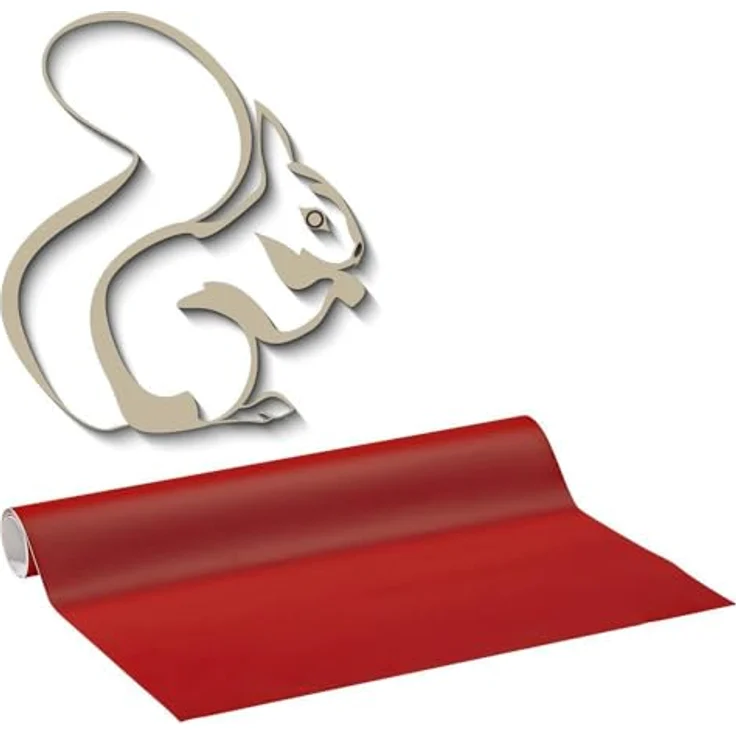 plottiX Wandtattoo-Folie rot, selbstklebend und wiederablösbar, 31,5 cm x 1,0 m – Bild 2
