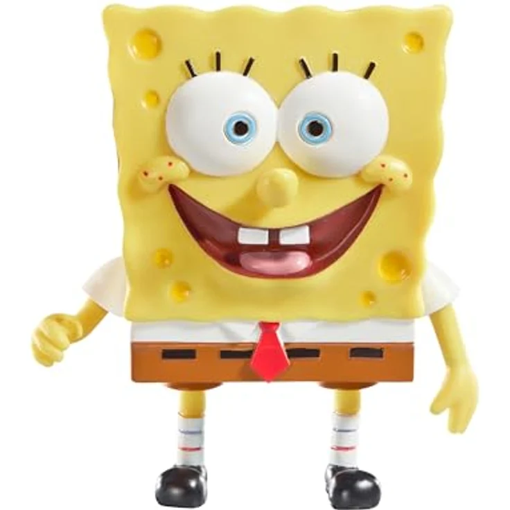 The Noble Collection Biegbarer Spongebob Schwammkopf, ca. 12 cm große Sammelfigur mit flexibler Bauweise und originalgetreuem Design – Bild 1