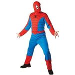 Rubie's Extragroßes Premium-Spiderman-Set, Overall mit EVA-Muskelbrust und Stoffmaske, XL, 100 % Polyester