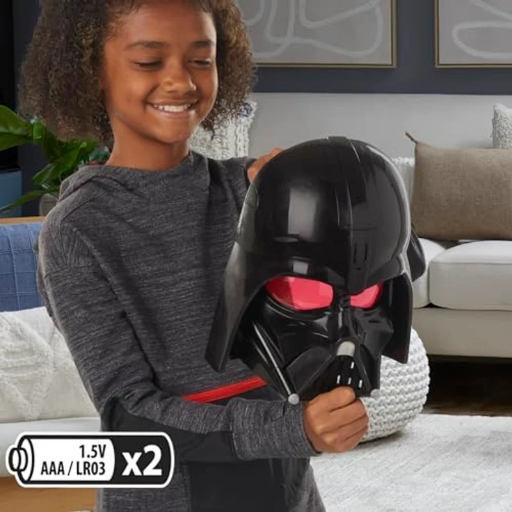 Star Wars Darth Vader Electronic Mask with Sound Effects, Kids Toy for Ages 5 and Up, Perfect for Superhero Costume, Halloween – Bild 4