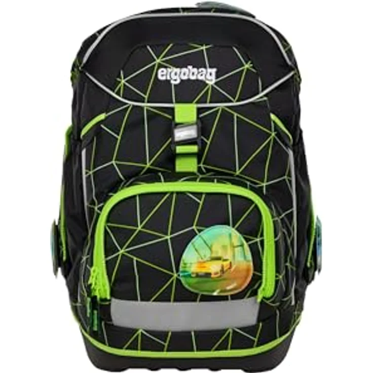 ergobag pack Set, ergonomischer Schulrucksack 6-teiliges Set mit höhenverstellbarem Tragesystem, wasserdichter Bodenwanne und individuellem Design für 1. Klasse Grundschule – Bild 2