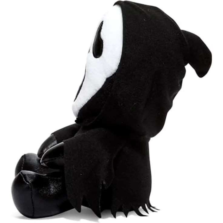Kidrobot Ghostface Scream Plüsch, 20 cm, maskierter Killer mit weich glänzenden Effekten und aufgenähten Augen – Bild 3
