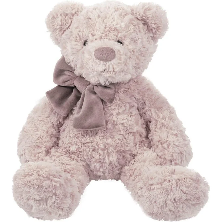 Beppe Mi Charlie Pulver, Puderrosa Teddybär, 35 cm, hochwertiger Kuschelfreund für Kinder ab 3 Jahren – Bild 1