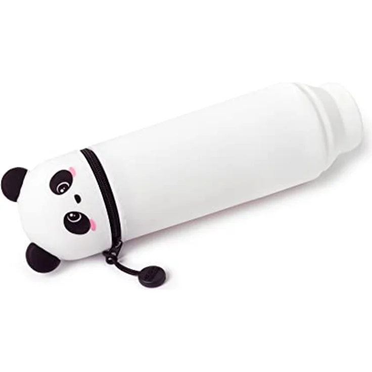 Legami Kawaii Federmäppchen 2 in 1 aus weichem Silikon, Panda – Bild 3