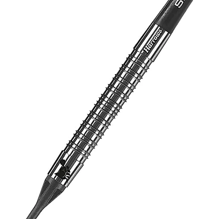 Harrows SUPERGRIP Darts-Set 90% Wolfram, Softdarts mit weicher Spitze, 18g, inklusive Supergrip-Schäften, Supergrip-Flights und Reiseetui – Bild 4