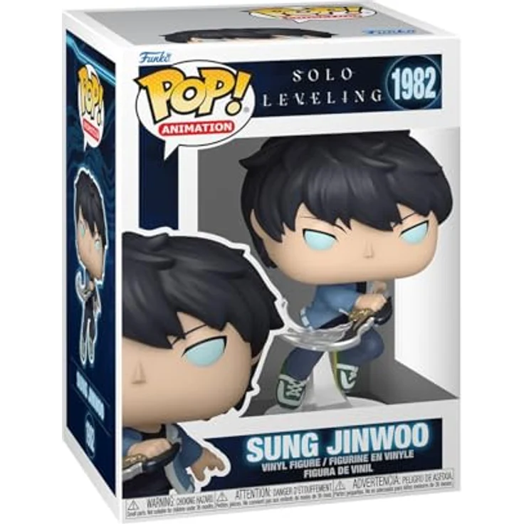 Funko POP! Animation: Solo Leveling - Sung Jinwoo - Sammelbare Vinylfigur mit 1 in 6 Chance auf Rare Chase Variant, ca. 9,5 cm, Offizielles Merchandise – Bild 1