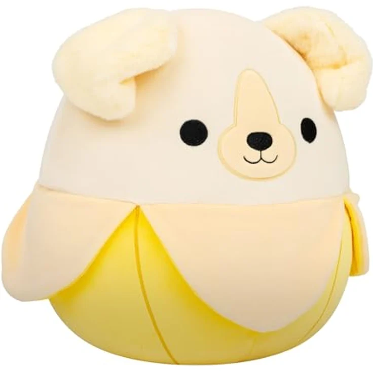 Jazwares Squishmallows - Plüschfigur Golden Retriever Banane - Nate, ca. 30 cm, ultra-squeezebarer Kuschelfreund – Bild 2