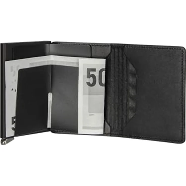 Secrid Geldbörse Premium Slimwallet Emboss Lines Black One Size – Bild 4