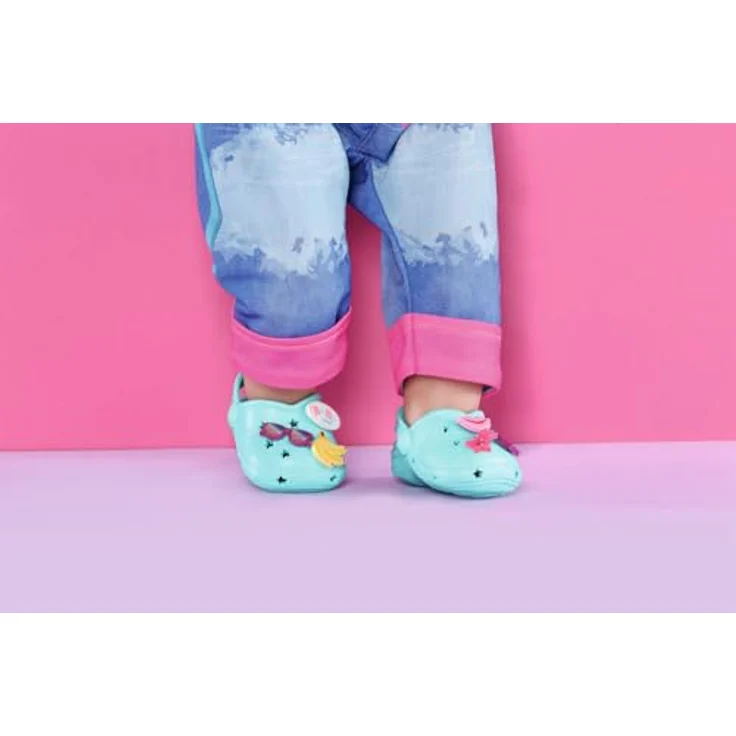 BABY Born Schuhe mit Pins, EIN Paar Bunte Puppenclogs mit Zubehör für 43 cm Puppen, Farbe Nicht frei wählbar 832837 Zapf Creation – Bild 5