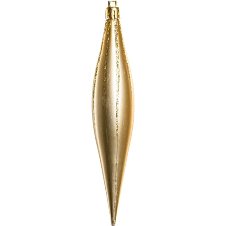 TrendLine Weihnachtskugeln Zapfen bruchfest 15 cm Gold 8 Stück Christbaum- & Feiertagsschmuck