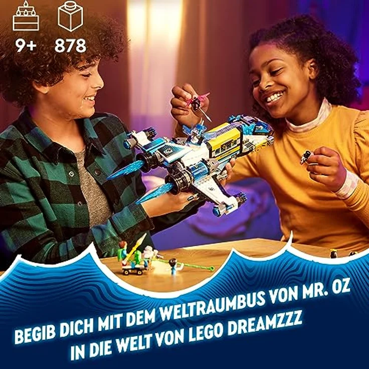 LEGO 71460 DREAMZzz Mr. Oz Weltraumbus, zweifach baubares Raketen-Bus-Spielzeug, mit Mateo, Z-Blob und Logan, kreatives Spielzeug für fantasievolles Spielen, basierend auf der TV-Show für Kinder – Bild 2