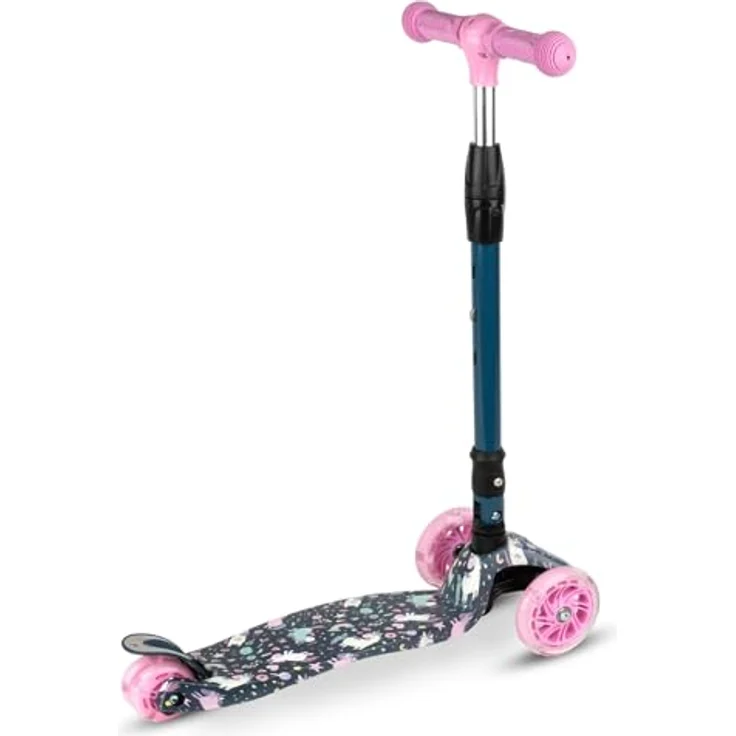 COIL VENTO Dreiradscooter Kinderroller, Tretroller mit ABEC-7-Lager, 3-stufige Lenkradverstellung und LED-Rädern – Bild 9