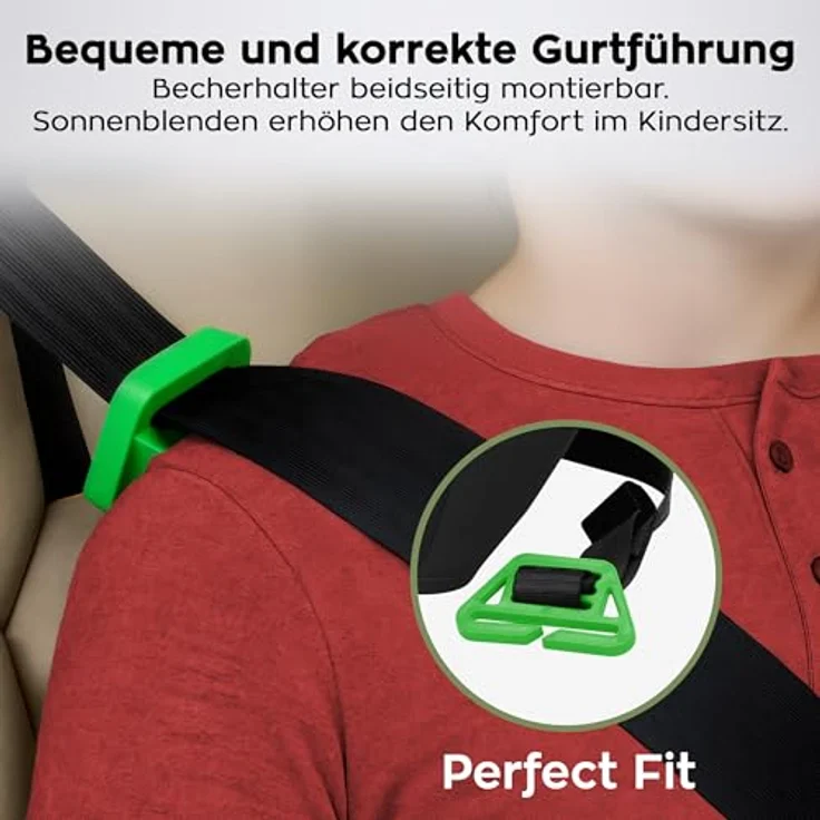 Tulano Cabby 25, Kindersitz, ECE R129/i-Size Norm, grau, universeller Einbau, abnehmbare und waschbare Polsterung, ergonomische Armlehnen – Bild 3