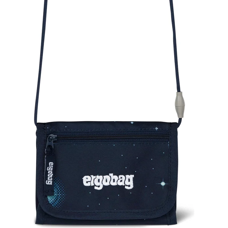 ergobag Geldbörse Brustbeutel (Portemonnaie) für Kinder, clever organisiert, blau – Bild 1