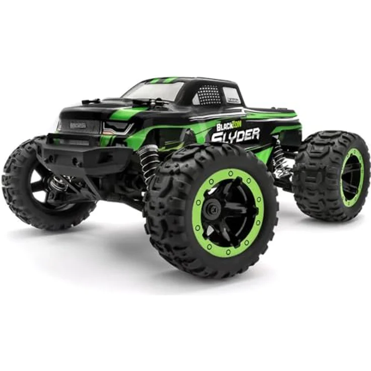 Blackzon RC-Auto 1:16 4WD Monster Truck, Allradantrieb, grün-schwarz – Bild 2