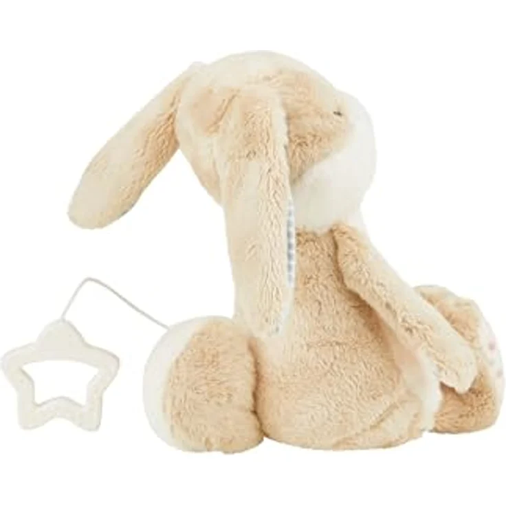 Sterntaler Spieluhr M Hase Hanni, Baby Kuscheltier mit herausnehmbarem Spielwerk und Musik "La Le Lu", waschbar, hellbraun – Bild 5
