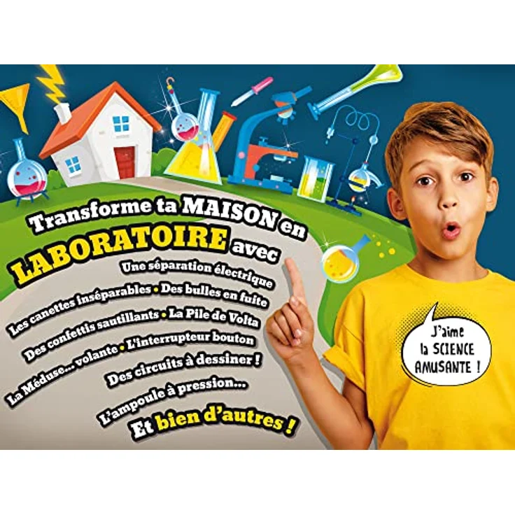 Lisciani I'm A Genius Elektrizität, Wissenschaftliches Kit mit über 50 Experimenten, Lernspiel für Kinder von 7 bis 12 Jahren, inkl. Lupencharm und Experimentiermaterialien – Bild 3