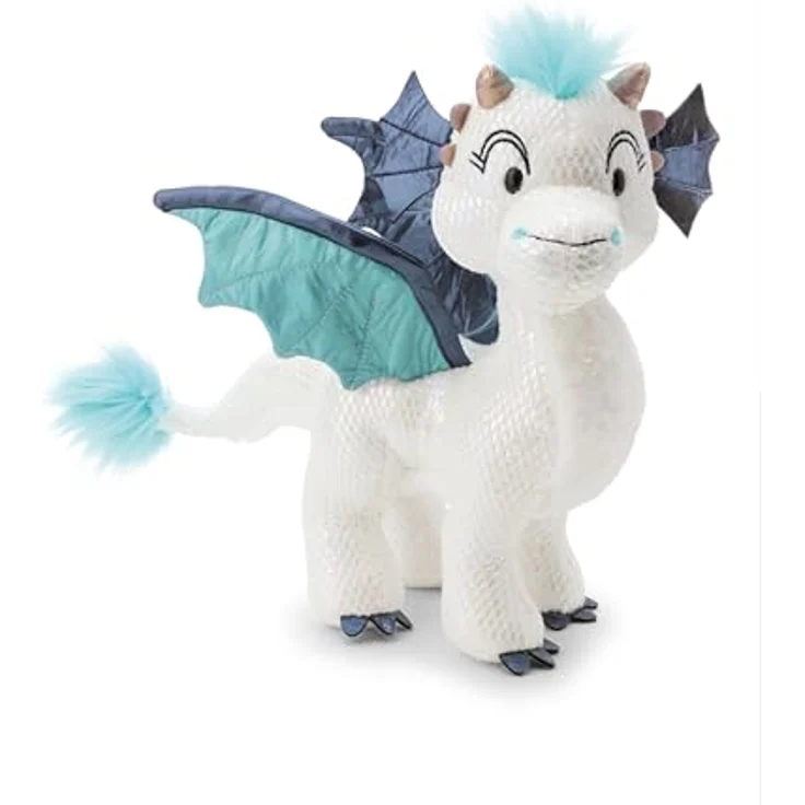 NICI Kuscheltier Drache Zafura 35cm, weiß, weiches Stofftier mit Glitzer-Effekt und eisblauen Flügeln, ideal zum Kuscheln und Spielen für Kinder und Erwachsene - 62425 – Bild 1