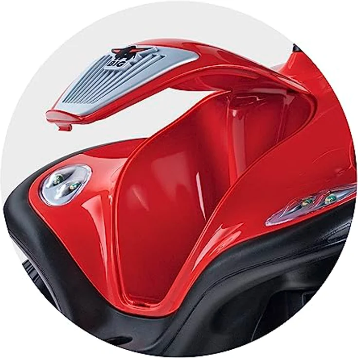Big Bobby Car Next 2.0 (rot) - Rutschauto ab 1 Jahr mit LED-Licht, Stauraum, Sound-Lenkrad, Flüsterreifen und neuen Funktionen, Fahrzeug für Kinder von 1-5 Jahre (max. 50 kg) – Bild 4