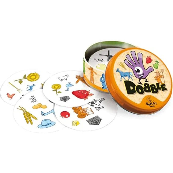 Dobble Bauernhof - Kartenspiel - 5 Spiele in 1 [DE] – Bild 5