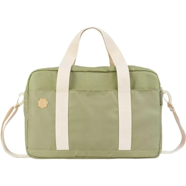 Badabulle Wickeltasche Bowling Olive - Großes Fassungsvermögen von 20L, inklusive Wickelauflage – Bild 1