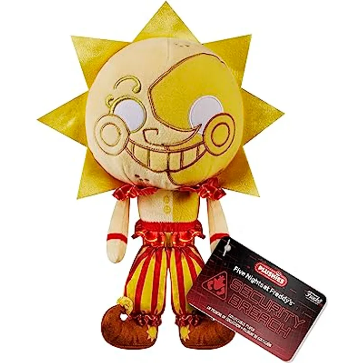 Funko Five Nights at Freddy's Plüschfigur Sun, ca. 18 cm, flauschig-weich