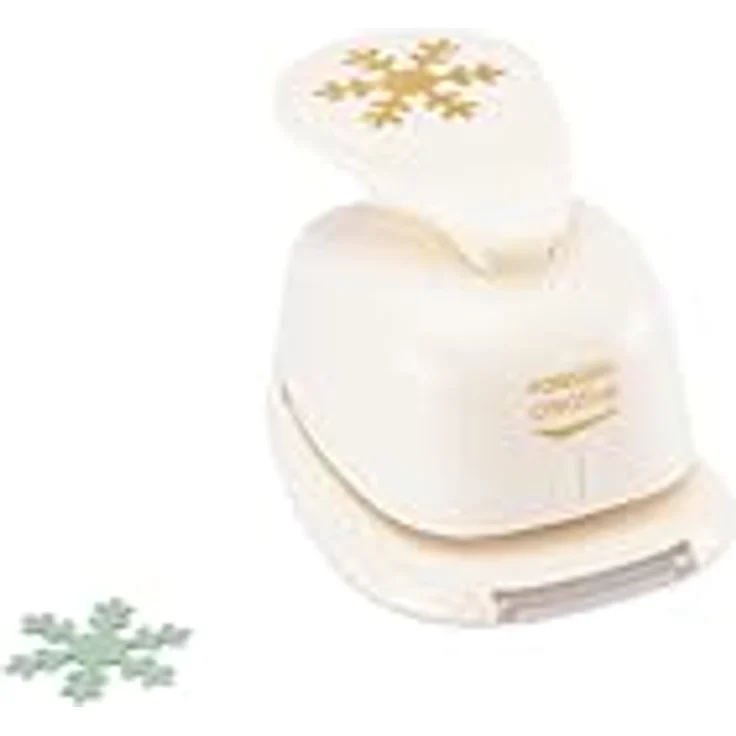 Vaessen Creative Motivstanzer Schneeflocken, 2.2 x 2.2 cm, Stanzer für Bastelpapier und Scrapbookpapier, Weiß – Bild 2