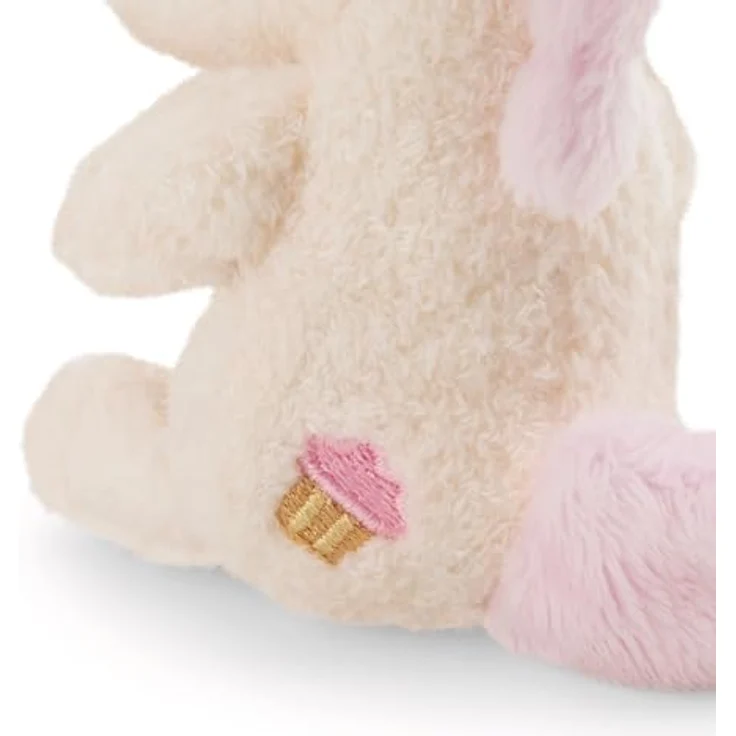 Nici Kuscheltier Theodor & Friends, Einhorn Creamy Pink 10 cm im Cupcake mit Schlaufe aus recycelten Materialien – Bild 5
