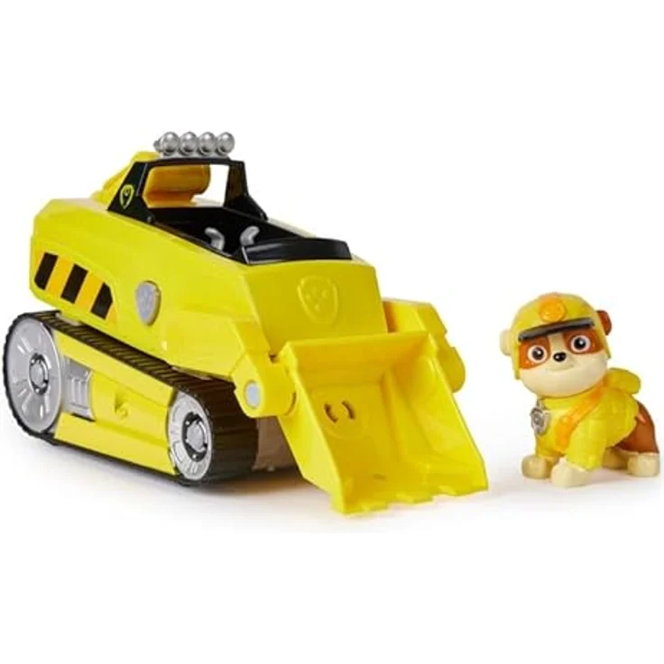 Spin Master Paw Patrol Jungle Pups, Spielzeug-Auto Nashorn-Dozer mit abnehmbarer Rubble-Figur – Bild 5