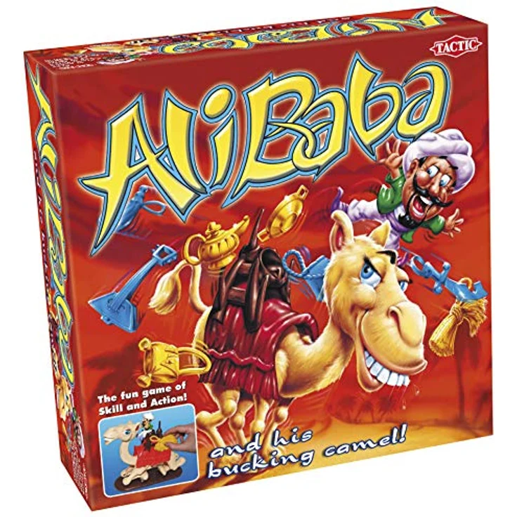 Tactic Alibaba Brettspiel - Unterhaltsames Spiel für die ganze Familie, Geschicklichkeit, Glück und Taktik, lustige Spiele für Kinder – Bild 1