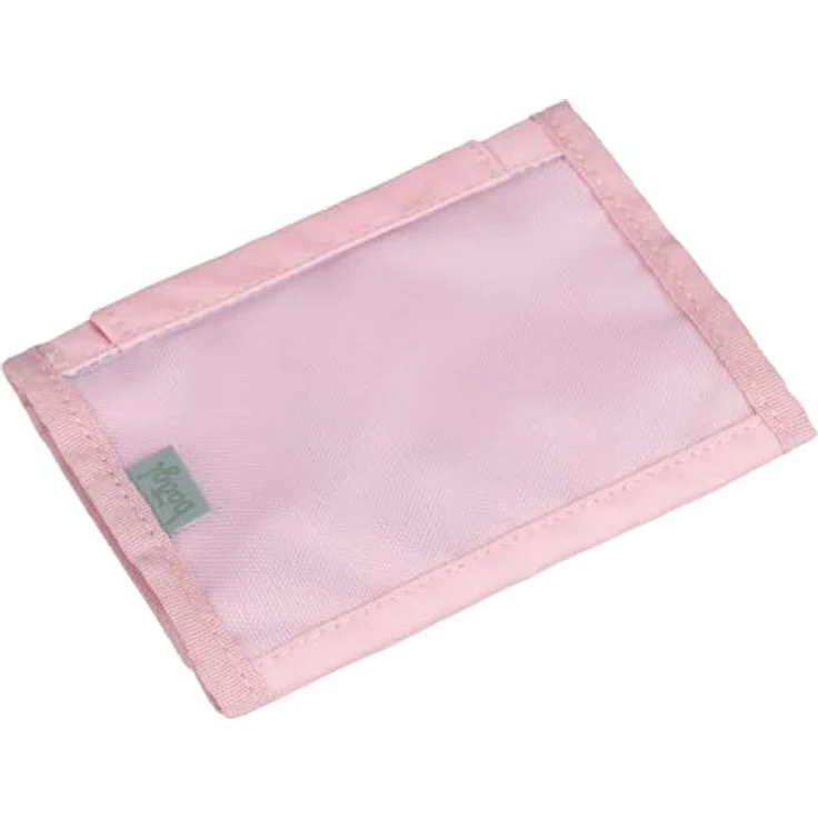 Baagl Brustbeutel Kinder - Geldbörse für Mädchen, Mini Portemonnaie mit Reißverschluss Münzfach, Regenbogen Rosa, strapazierfähiges Polyester – Bild 5