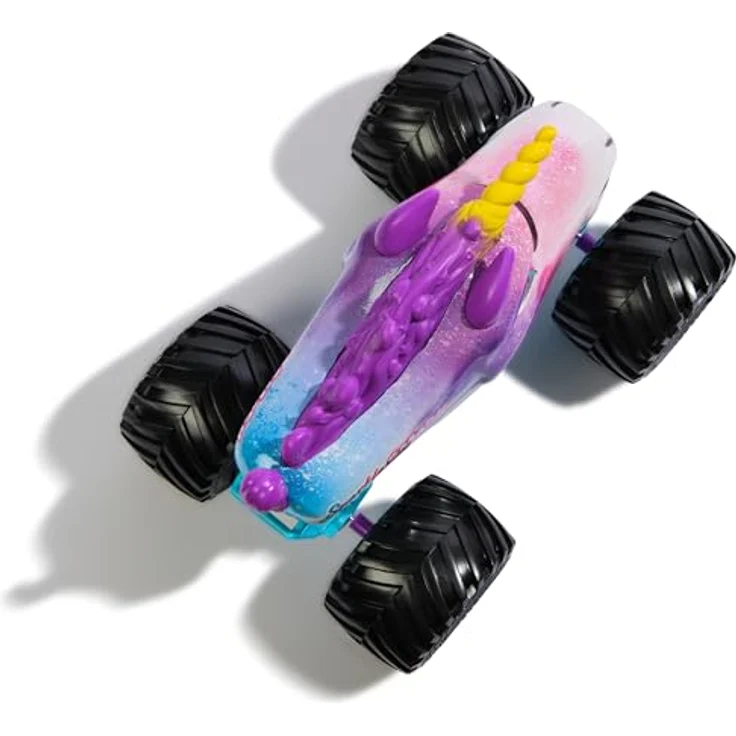 Monster Jam Sparkle Smash, Offizieller Monster Truck, Maßstab 1:24, Druckguss mit Arbeitsfederung, Spielzeug für Jungen und Mädchen ab 3 Jahren – Bild 3